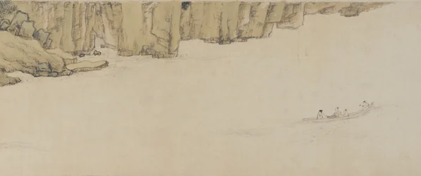 Sejlads under Red Cliff, Ming-dynastiet, 1552 (blæk og farve på papir)